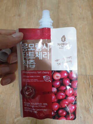 자연에온 몽모랑시 타트체리 착즙 100mL 10개입 2BOX — 5점을 준 리뷰어가 2020년 11월 올린 사용 사진