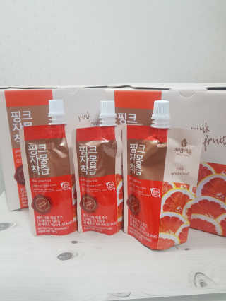 자연에온 핑크 자몽 착즙 100mL 10개입 2BOX — 5점을 준 리뷰어가 2020년 11월 올린 사용 사진