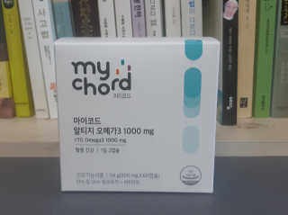 JW중외제약 마이코드 알티지 오메가3 1000 mg — 5점을 준 리뷰어가 2020년 7월 올린 사용 사진