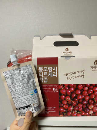자연에온 몽모랑시 타트체리 착즙 100mL 10개입 2BOX — 5점을 준 리뷰어가 2020년 11월 올린 사용 사진