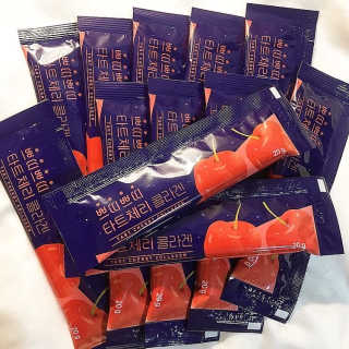 서울약사신협_쁘띠쁘띠타트체리콜라겐_20g x 14포 — 4점을 준 리뷰어가 2020년 12월 올린 사용 사진