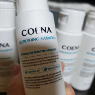 코에나샴푸 자연유래 식물성 코에나 샴푸 50ml — 5점을 준 리뷰어가 2020년 4월 올린 사용 사진