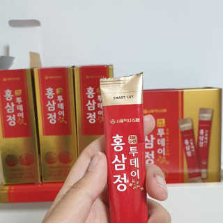 서울약사신협_투데이홍삼정_틴케이스_10g x 30포 — 5점을 준 리뷰어가 2020년 7월 올린 사용 사진