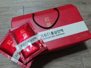 서울약사신협_New프리미엄6년근홍삼진액_70mlx30포 — 5점을 준 리뷰어가 2020년 8월 올린 사용 사진