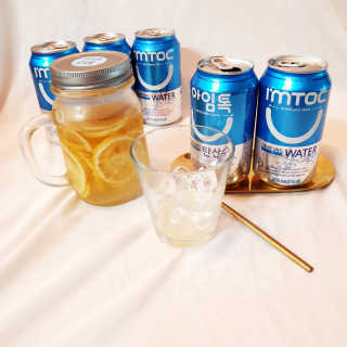 일화 아임톡 탄산수 355ml X 24캔 — 5점을 준 리뷰어가 2020년 4월 올린 사용 사진
