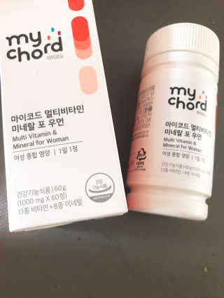 JW중외제약 마이코드 멀티비타민미네랄 포 우먼 — 5점을 준 리뷰어가 2020년 7월 올린 사용 사진