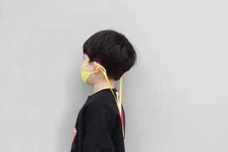 루미카 유아 키즈 안전한 마스크와 스트랩 — 4.5점을 준 리뷰어가 2020년 12월 올린 사용 사진
