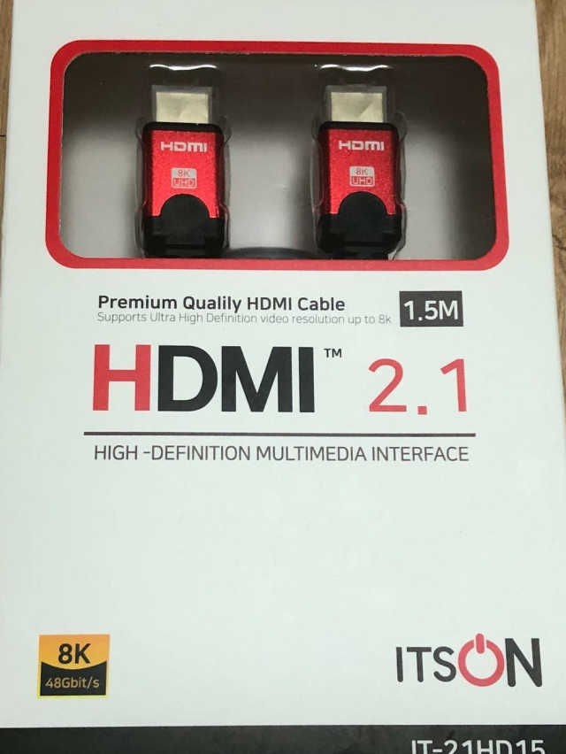 잇츠온 IT-21HD 8K UHD 모니터연결 HDMI 2.1 케이블 리뷰 사진