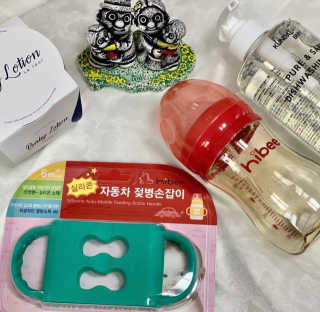 하이비코리아 앉아서나서서먹는젖병 하이비 PPSU 빨대젖병 — 4점을 준 리뷰어가 2020년 6월 올린 사용 사진