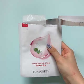 페네그린 모이스처라이징 셀렉트 마스크 4종 — 5점을 준 리뷰어가 2020년 5월 올린 사용 사진