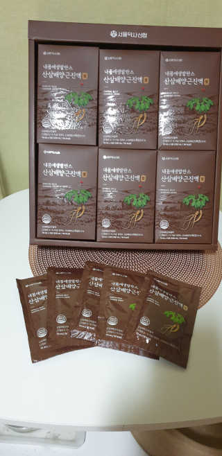 서울약사신협 약사신협_산삼배양근 진액_70ml x 30포 — 5점을 준 리뷰어가 2020년 9월 올린 사용 사진