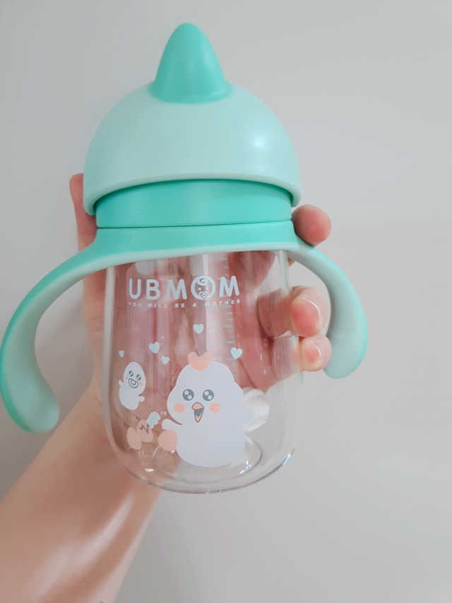 유비맘 트라이탄 코니빨대컵_컬러 랜덤 발송 리뷰 사진