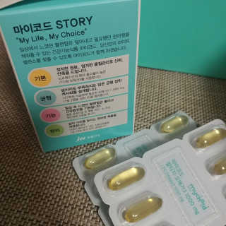 JW중외제약 마이코드 알티지 오메가3 1000 mg — 4.5점을 준 리뷰어가 2020년 9월 올린 사용 사진
