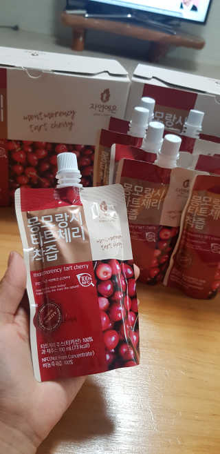 자연에온 몽모랑시 타트체리 착즙 100mL 10개입 2BOX — 5점을 준 리뷰어가 2020년 10월 올린 사용 사진