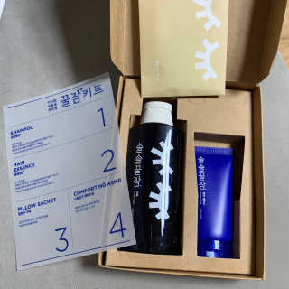 려 아로마 늦잠 꿀잠 샴푸 키트 — 5점을 준 리뷰어가 2020년 9월 올린 사용 사진