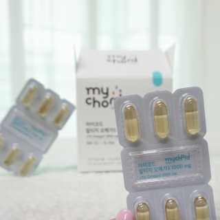 JW중외제약 마이코드 알티지 오메가3 1000 mg — 4.5점을 준 리뷰어가 2020년 9월 올린 사용 사진