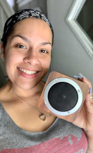 SEVIZ MINI10W 레트로 블루투스 스피커 — 5점을 준 리뷰어가 2020년 6월 올린 사용 사진