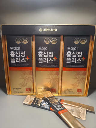 서울약사신협_투데이홍삼정플러스스틱_10g x 30포 — 5점을 준 리뷰어가 2020년 12월 올린 사용 사진