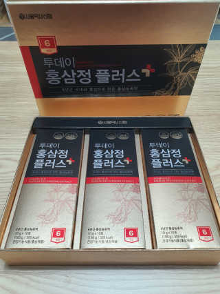 서울약사신협_투데이홍삼정플러스스틱_10g x 30포 — 5점을 준 리뷰어가 2020년 12월 올린 사용 사진