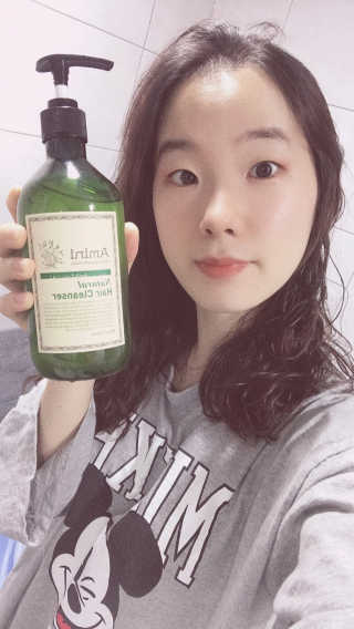 아미니 내추럴 헤어클렌저 — 5점을 준 리뷰어가 2020년 4월 올린 사용 사진