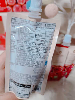 자연에온 유기농 석류 착즙 100mL 10개입 2BOX — 5점을 준 리뷰어가 2020년 12월 올린 사용 사진