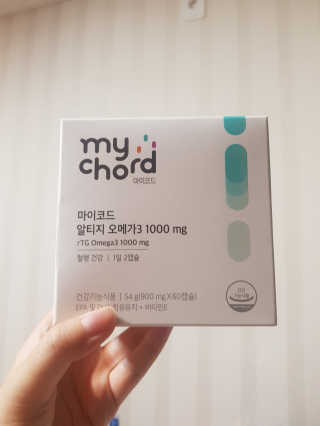 JW중외제약 마이코드 알티지 오메가3 1000 mg — 5점을 준 리뷰어가 2020년 8월 올린 사용 사진