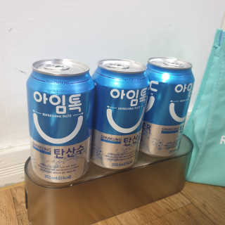 일화 아임톡 탄산수 355mlX24캔 + 보냉팩 증정이벤트 — 5점을 준 리뷰어가 2020년 4월 올린 사용 사진