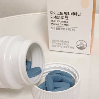 JW중외제약 마이코드 멀티비타민미네랄 포 맨 — 5점을 준 리뷰어가 2020년 10월 올린 사용 사진
