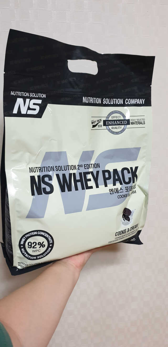 NS포대유청 WPC 쿠키앤크림맛 리뷰 사진