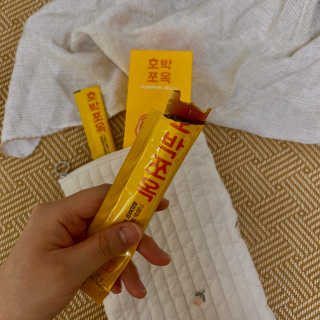 조은약초 국산 늙은 호박즙 호박쪼옥 젤리 20g x 15포 — 5점을 준 리뷰어가 2020년 7월 올린 사용 사진