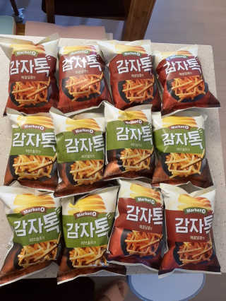 마켓오 감자톡 허브솔트맛/매콤달콤맛 — 5점을 준 리뷰어가 2020년 6월 올린 사용 사진