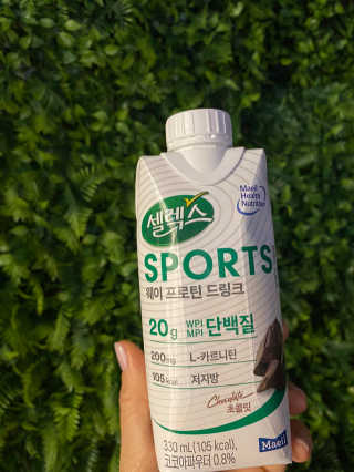 셀렉스스포츠 셀렉스 스포츠 드링크 초콜릿 _ 330ml x 12팩 — 5점을 준 리뷰어가 2020년 11월 올린 사용 사진