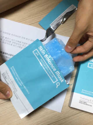 닥터랑 마이크로바이옴 스킨 밸런스 마스크 — 4점을 준 리뷰어가 2020년 10월 올린 사용 사진