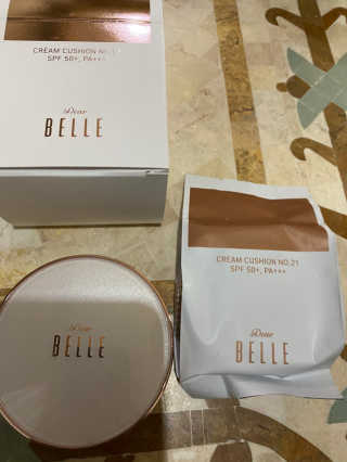 디어벨르 크림쿠션 DEAR BELLE CREAM COUSION — 5점을 준 리뷰어가 2020년 8월 올린 사용 사진