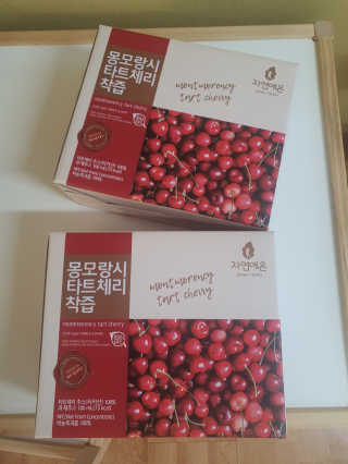 자연에온 몽모랑시 타트체리 착즙 100mL 10개입 2BOX — 4점을 준 리뷰어가 2020년 12월 올린 사용 사진