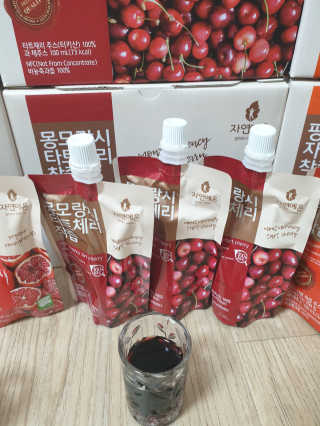 자연에온 몽모랑시 타트체리 착즙 100mL 10개입 2BOX — 5점을 준 리뷰어가 2020년 11월 올린 사용 사진
