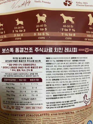 [보장균수500만] 건강한장 프로젝트 강아지사료 보스독 프로바이오틱스 340.19g 2종 — 5점을 준 리뷰어가 2020년 12월 올린 사용 사진