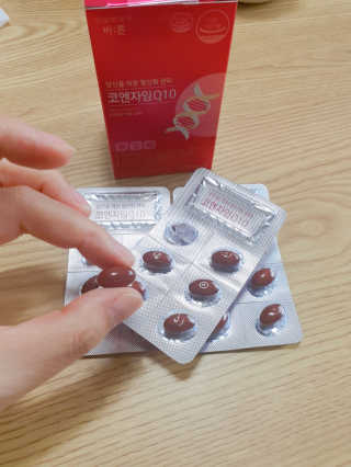 건강한약속 바른 바른 코엔자임Q10 — 5점을 준 리뷰어가 2020년 5월 올린 사용 사진