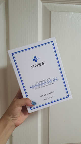 닥터마시멜로 닥터마스멜로 마블러스 아쿠아 클리닉 마스크 — 5점을 준 리뷰어가 2020년 8월 올린 사용 사진