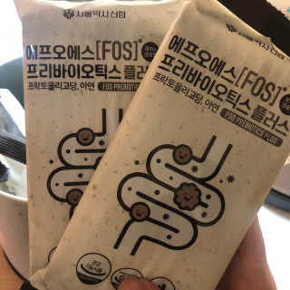 서울약사신협_FOS프리바이오틱스플러스쿠앤크_5gX100포 — 5점을 준 리뷰어가 2020년 5월 올린 사용 사진
