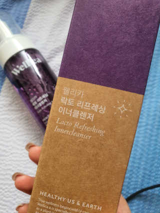 웰리카_V CARE 웰리카 락토 리프레싱 이너클렌저 — 5점을 준 리뷰어가 2020년 12월 올린 사용 사진