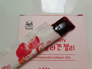 365더건강 에버뷰티 석류콜라겐 젤리 — 5점을 준 리뷰어가 2020년 6월 올린 사용 사진