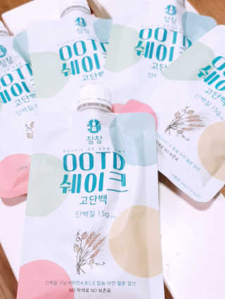 [꾸콤] 참참 OOTD쉐이크 고단백 일주일세트 50g x 5 — 5점을 준 리뷰어가 2020년 10월 올린 사용 사진