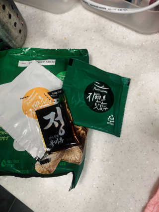 [풀무원] 자연은맛있다 정면, 백면, 홍면  세트 — 5점을 준 리뷰어가 2020년 9월 올린 사용 사진