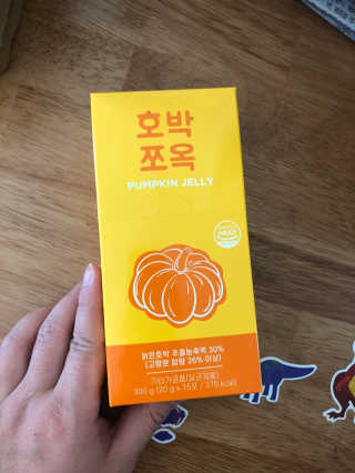 조은약초 국산 늙은 호박즙 호박쪼옥 젤리 20g x 15포 — 3.5점을 준 리뷰어가 2020년 10월 올린 사용 사진