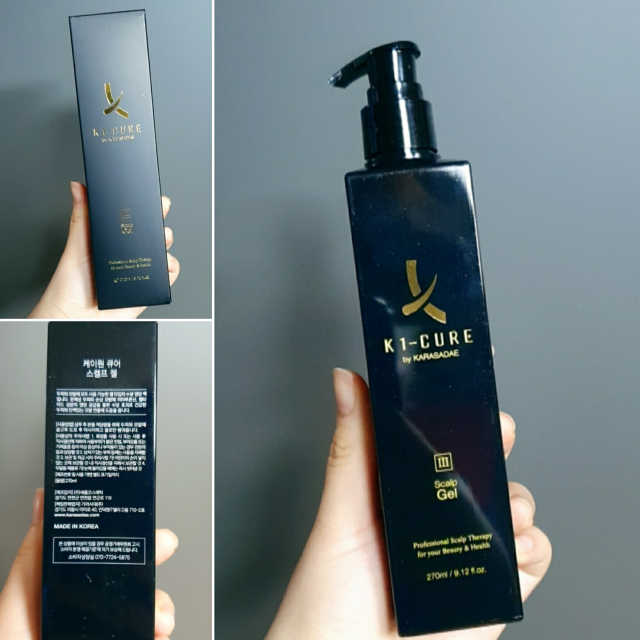 [두피헤어 트리트먼트] 케이원큐어 스켈프 젤 270ml 리뷰 사진