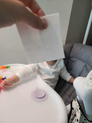 100도 이상에서 삶아 멸균 안심 아이수 구강 티슈 — 5점을 준 리뷰어가 2020년 10월 올린 사용 사진