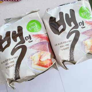 [풀무원] 자연은맛있다 정면, 백면, 홍면  세트 — 5점을 준 리뷰어가 2020년 9월 올린 사용 사진