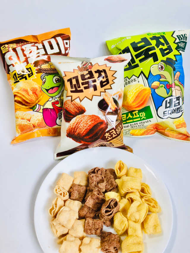 꼬북칩 초코츄러스맛 12봉지 리뷰 사진