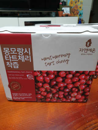자연에온 몽모랑시 타트체리 착즙 100mL 10개입 2BOX — 5점을 준 리뷰어가 2020년 10월 올린 사용 사진